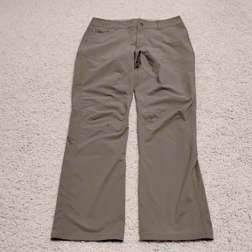 Kuhl Silencr Pants Mens 32x30 Brown Stretch Ripstop Hiking Outdoor Chino Travel